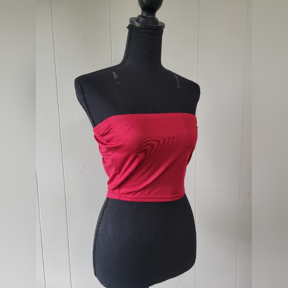 Small Red Tube Top